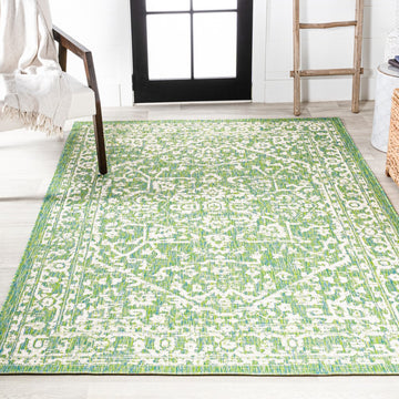 Malta Bohemian Medallion Textured Weave Indoor/outdoor Area Rug